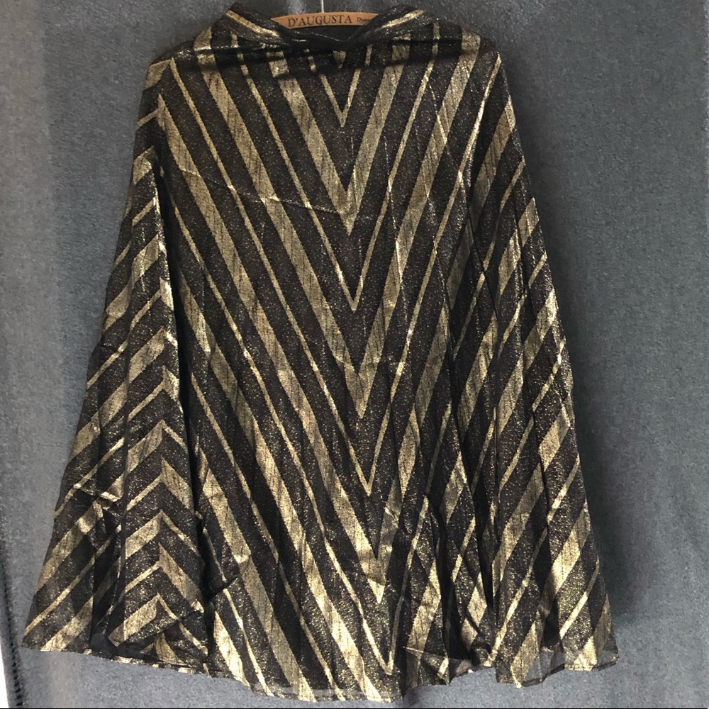 Zara Basic Bottom Dress Gold & Black